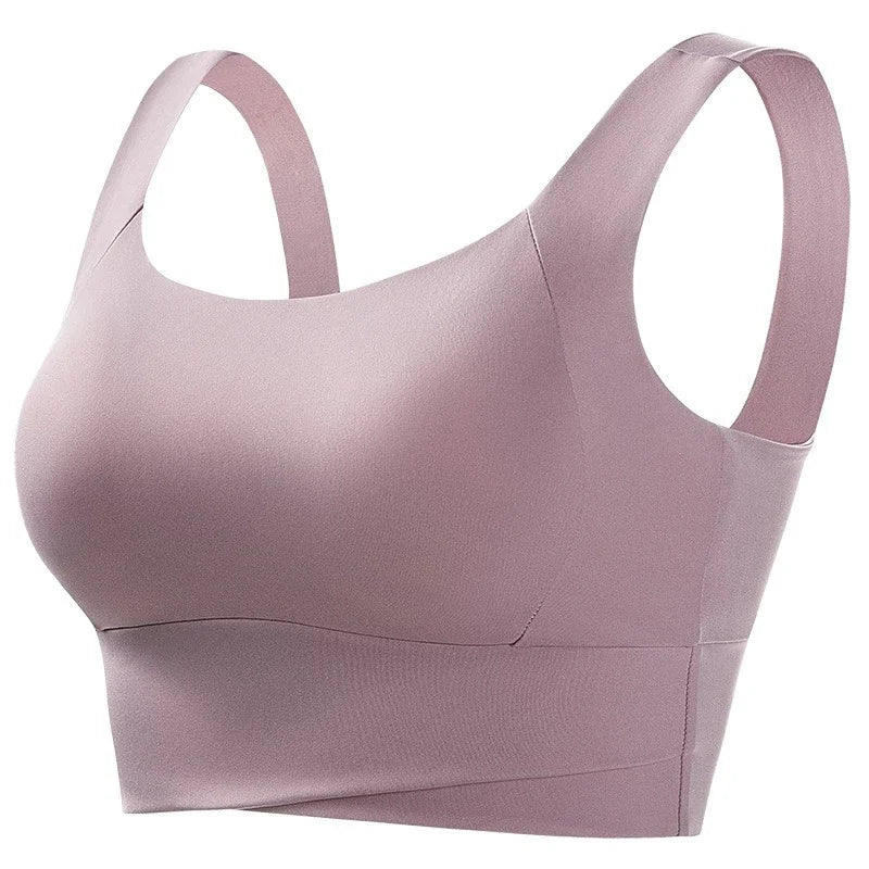 Women’s Padded High Impact Sports Bra – Racerback Workout Crop Top High Support Fitness Yoga Bra