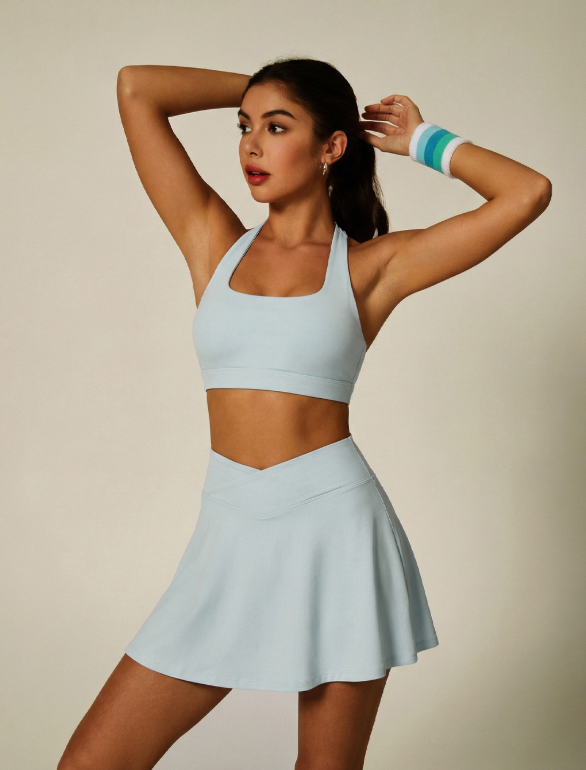 HEAT Halter Tennis Skirt Set