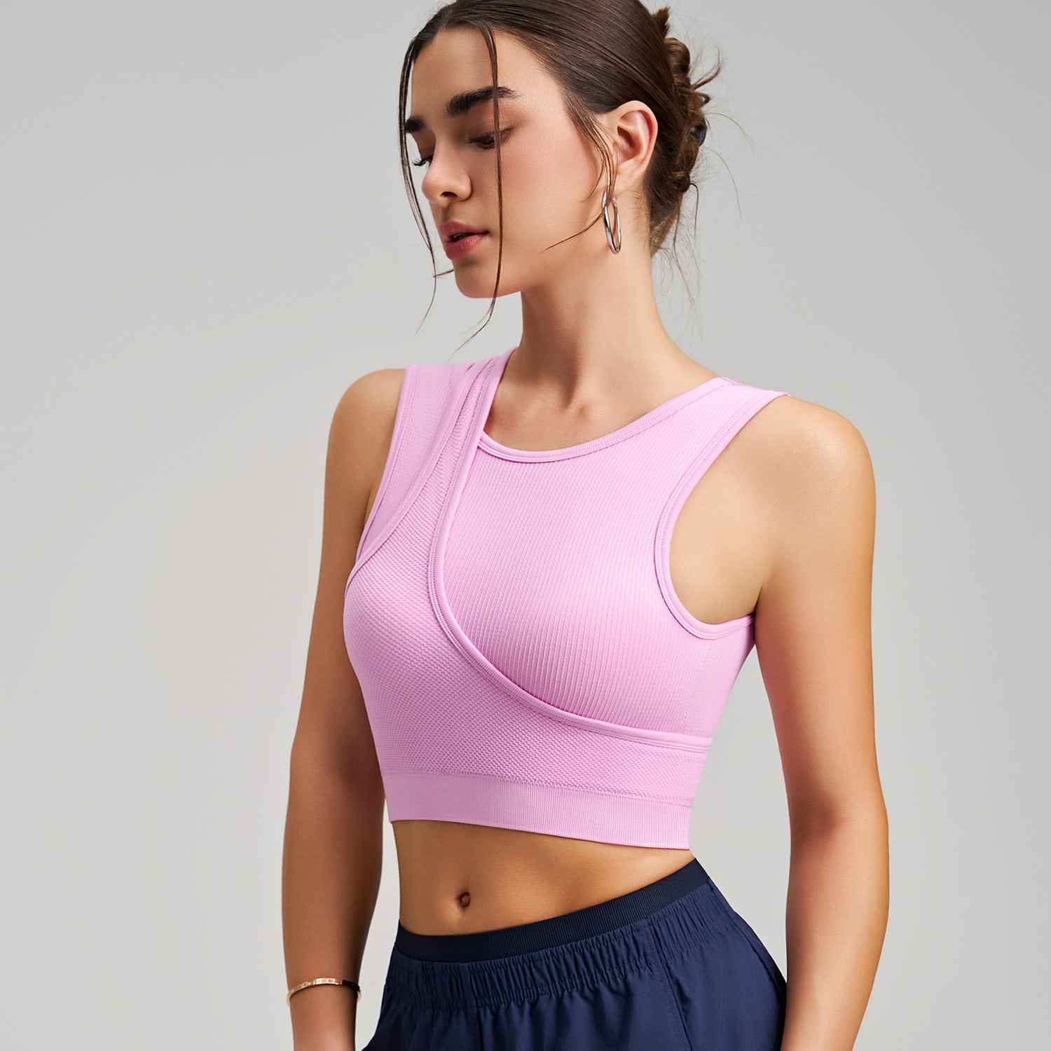 HEAT Shockproof One-Piece Outer-Wear Sport Bra Vest