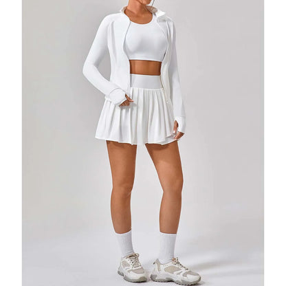 UV Resistant Sunscreen Jacket Quick Drying Slim Fit Ice Silk Cool Sports 3pcs Set