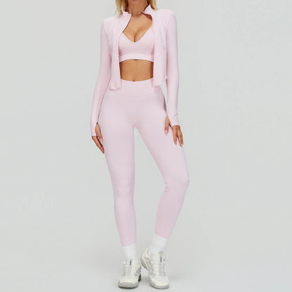 SWELTERING 2/3PCS Seamless Sportswear Fitness Sleeve Sports Suits