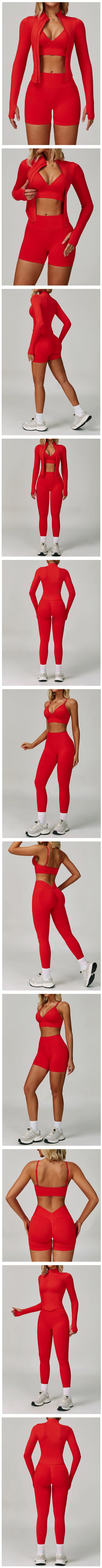 SWELTERING 2/3PCS Seamless Sportswear Fitness Sleeve Sports Suits