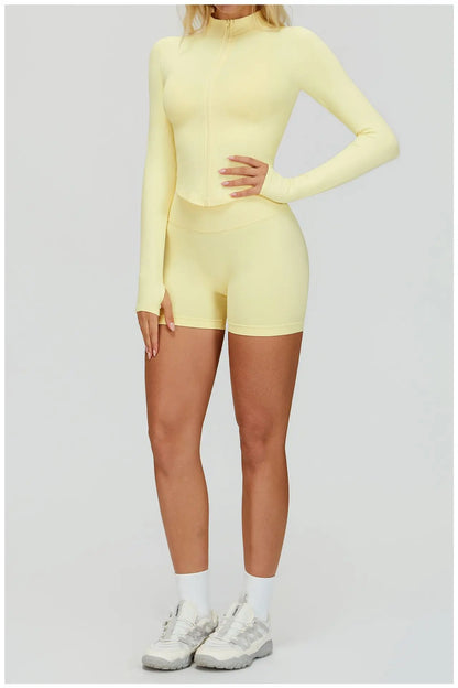 SWELTERING 2/3PCS Seamless Sportswear Fitness Sleeve Sports Suits