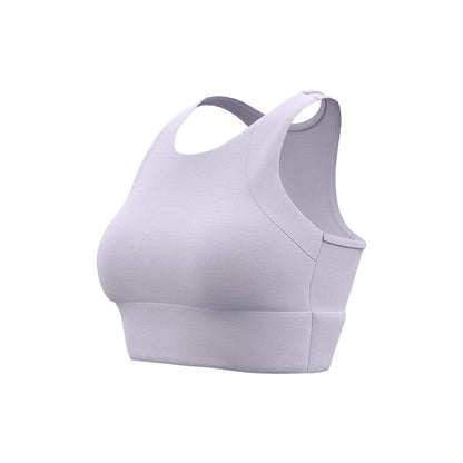 Women's Yoga Sports Bra Shock Absorption Gathered Nylon Elastic Top Running Fitness Vest Comfortable Breathable Fixed Pad