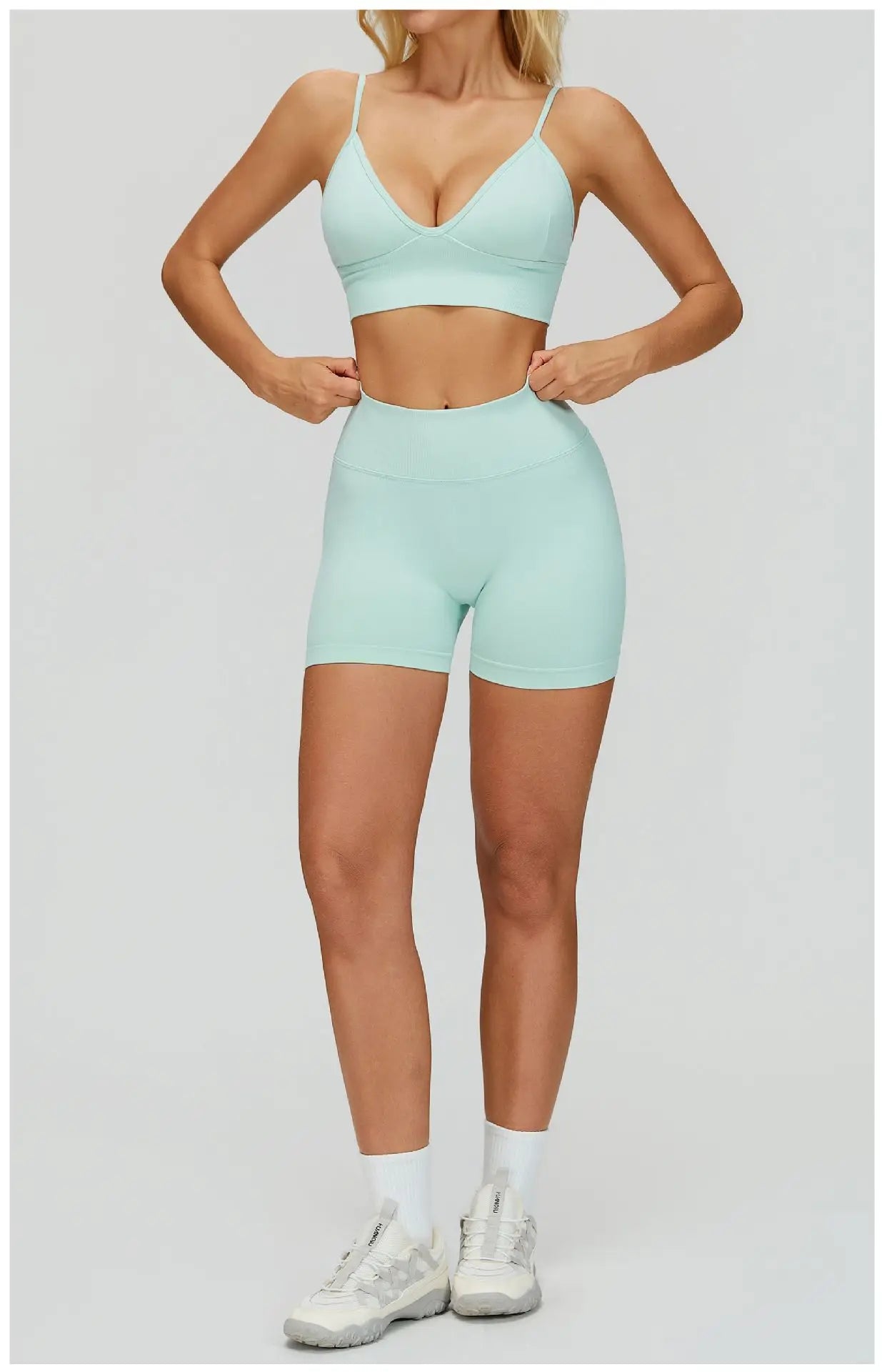 SWELTERING 2/3PCS Seamless Sportswear Fitness Sleeve Sports Suits