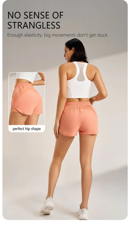 Padel Tennis High Waist Yoga Shorts