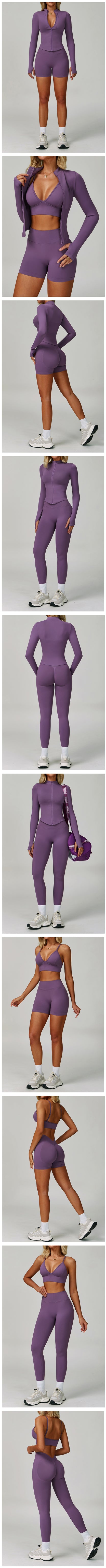 SWELTERING 2/3PCS Seamless Sportswear Fitness Sleeve Sports Suits