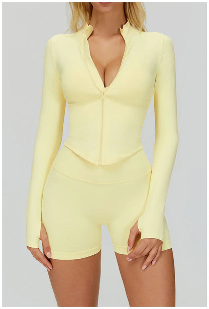 SWELTERING 2/3PCS Seamless Sportswear Fitness Sleeve Sports Suits