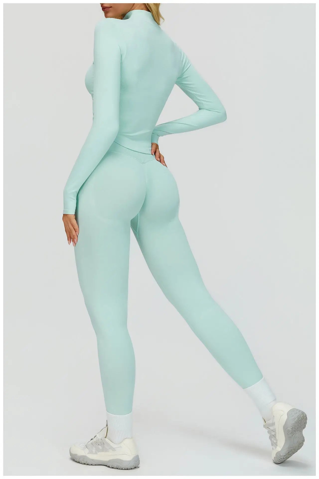 SWELTERING 2/3PCS Seamless Sportswear Fitness Sleeve Sports Suits