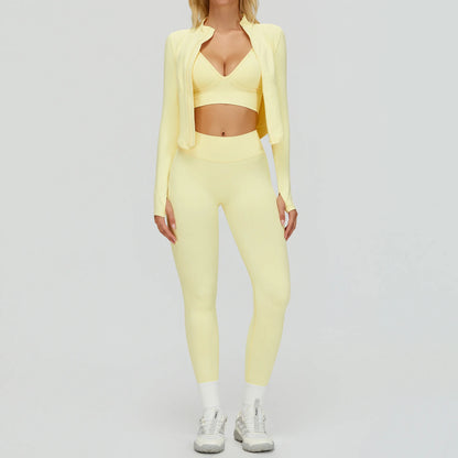 SWELTERING 2/3PCS Seamless Sportswear Fitness Sleeve Sports Suits