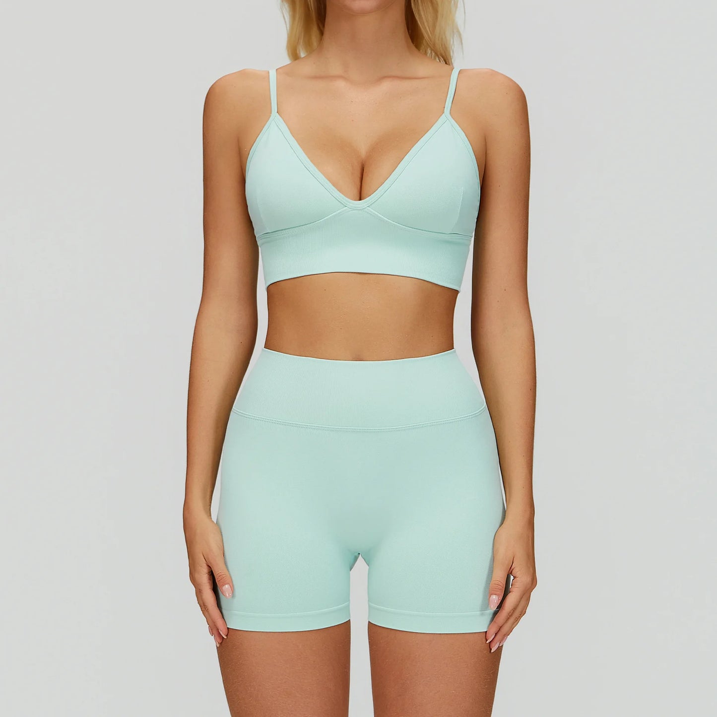 SWELTERING 2/3PCS Seamless Sportswear Fitness Sleeve Sports Suits