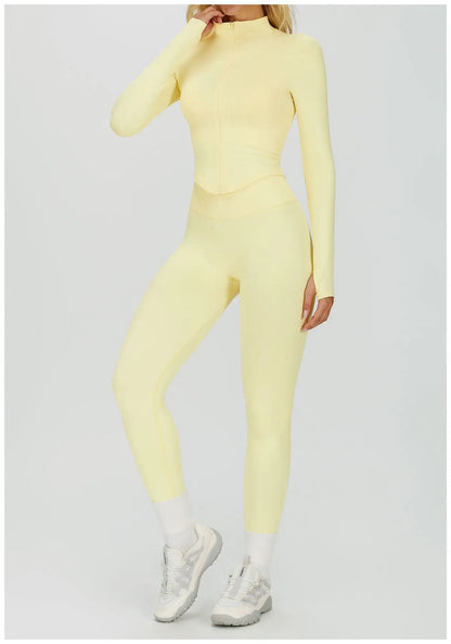 SWELTERING 2/3PCS Seamless Sportswear Fitness Sleeve Sports Suits