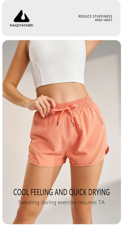 Padel Tennis High Waist Yoga Shorts