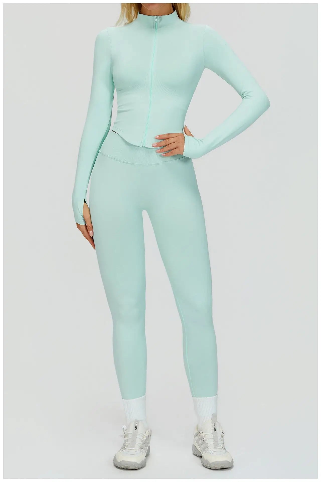 SWELTERING 2/3PCS Seamless Sportswear Fitness Sleeve Sports Suits