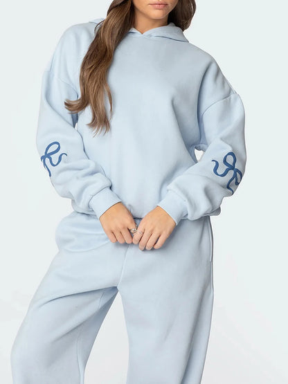 Padel Tennis Bow Print Sweat Set