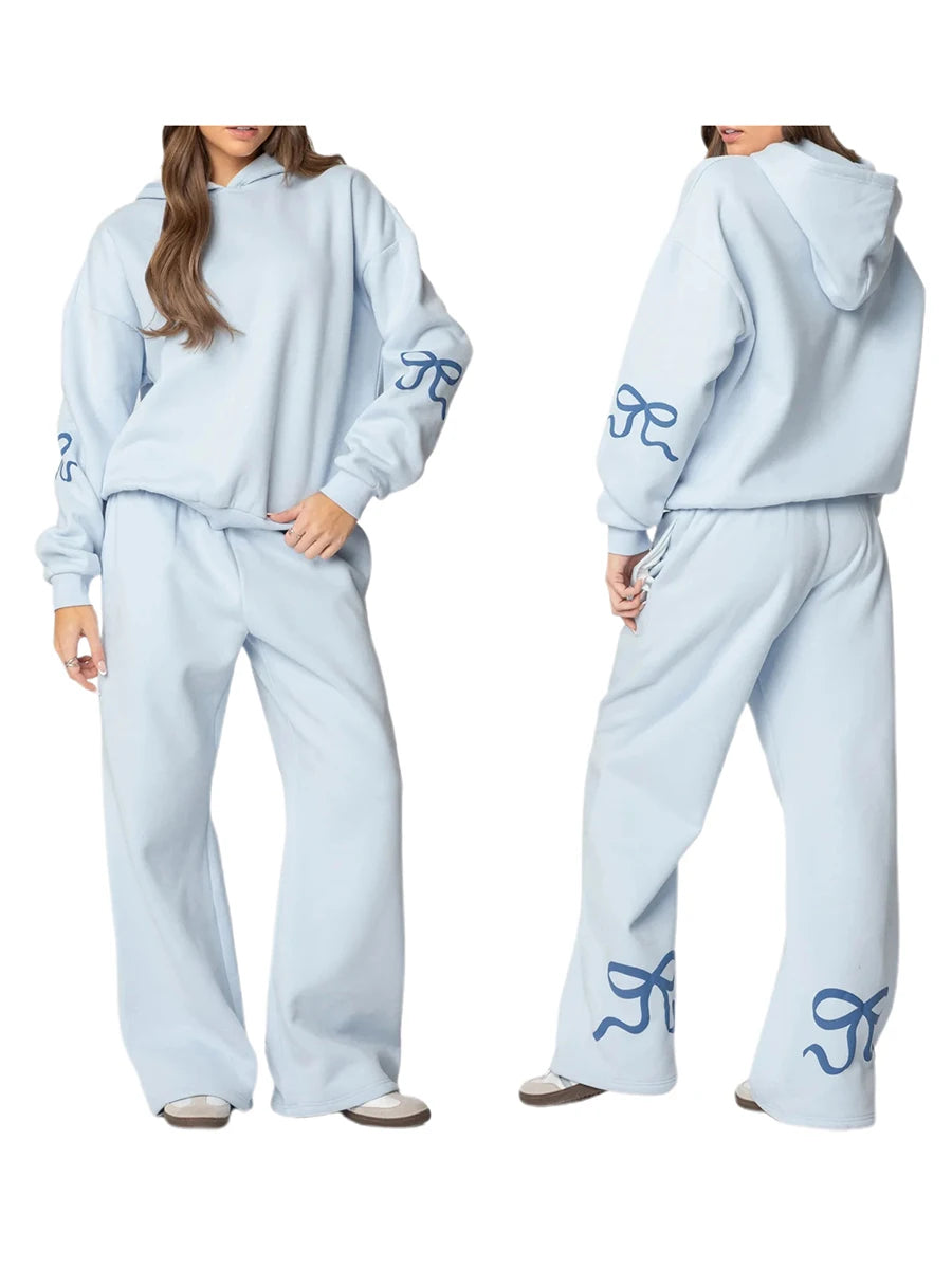 Padel Tennis Bow Print Sweat Set