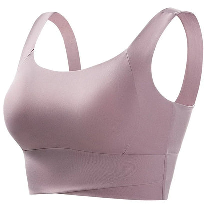 Women’s Padded High Impact Sports Bra – Racerback Workout Crop Top High Support Fitness Yoga Bra