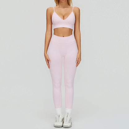 SWELTERING 2/3PCS Seamless Sportswear Fitness Sleeve Sports Suits