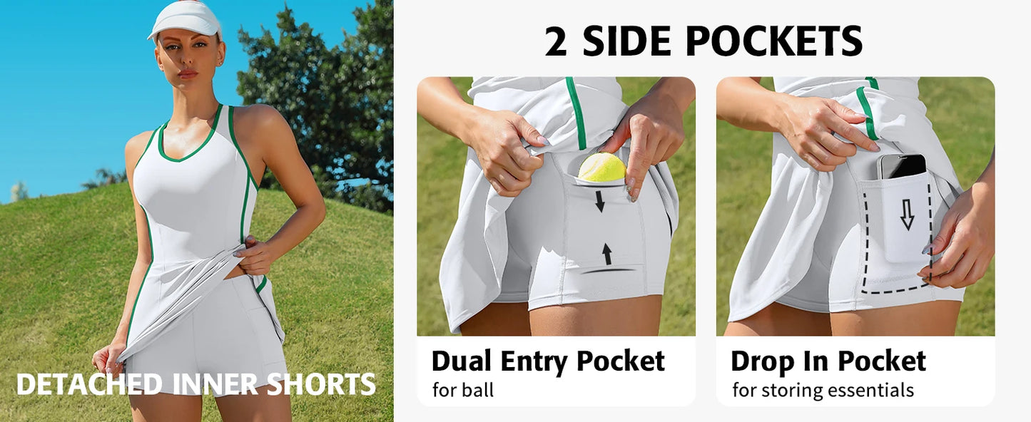 Padel Tennis V-Neck Dress