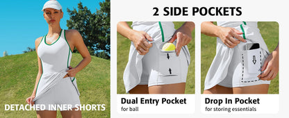 Padel Tennis V-Neck Dress