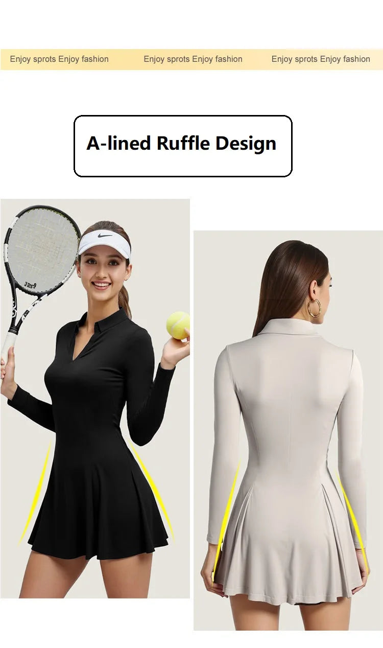 Padel Tennis Long Sleeve Dress