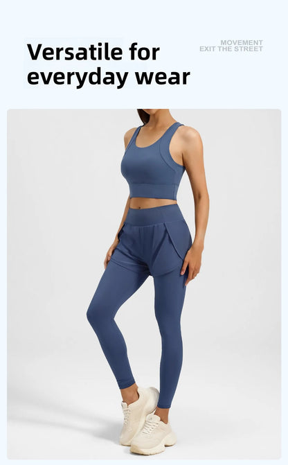 Women's Yoga Sports Bra Shock Absorption Gathered Nylon Elastic Top Running Fitness Vest Comfortable Breathable Fixed Pad