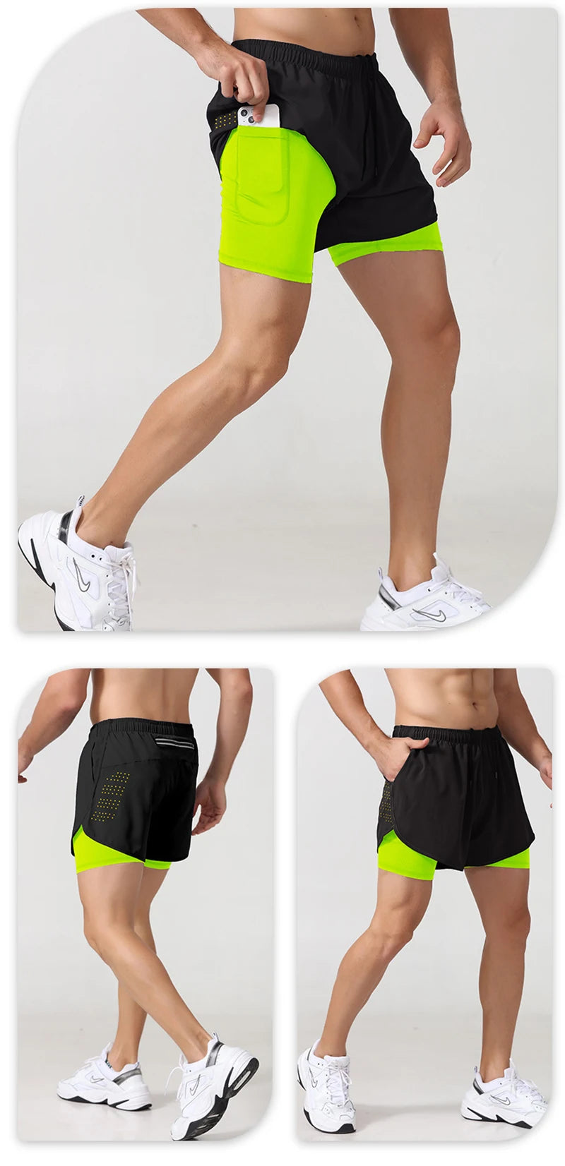 Padel Tennis Double Layer Shorts