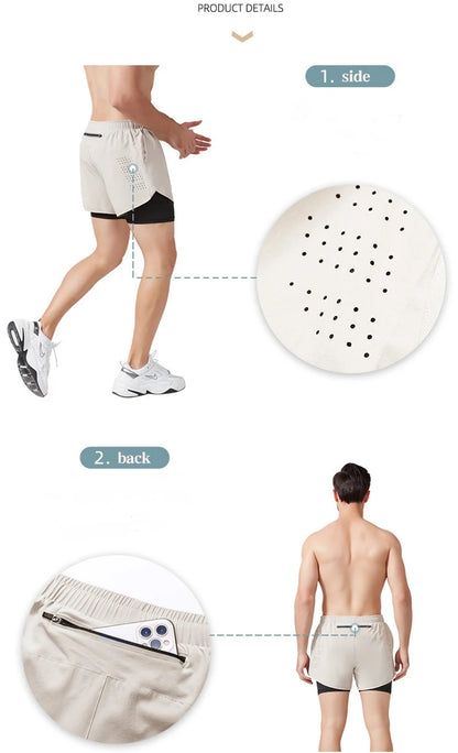 Padel Tennis Double Layer Shorts