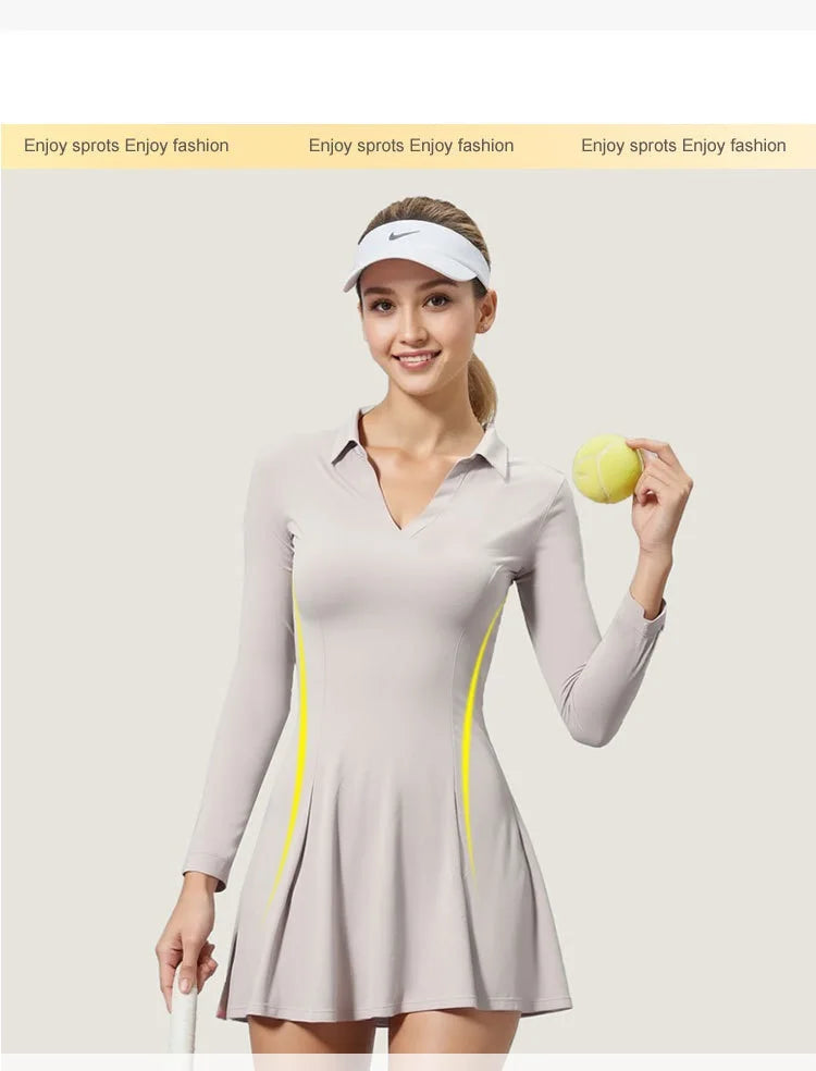 Padel Tennis Long Sleeve Dress