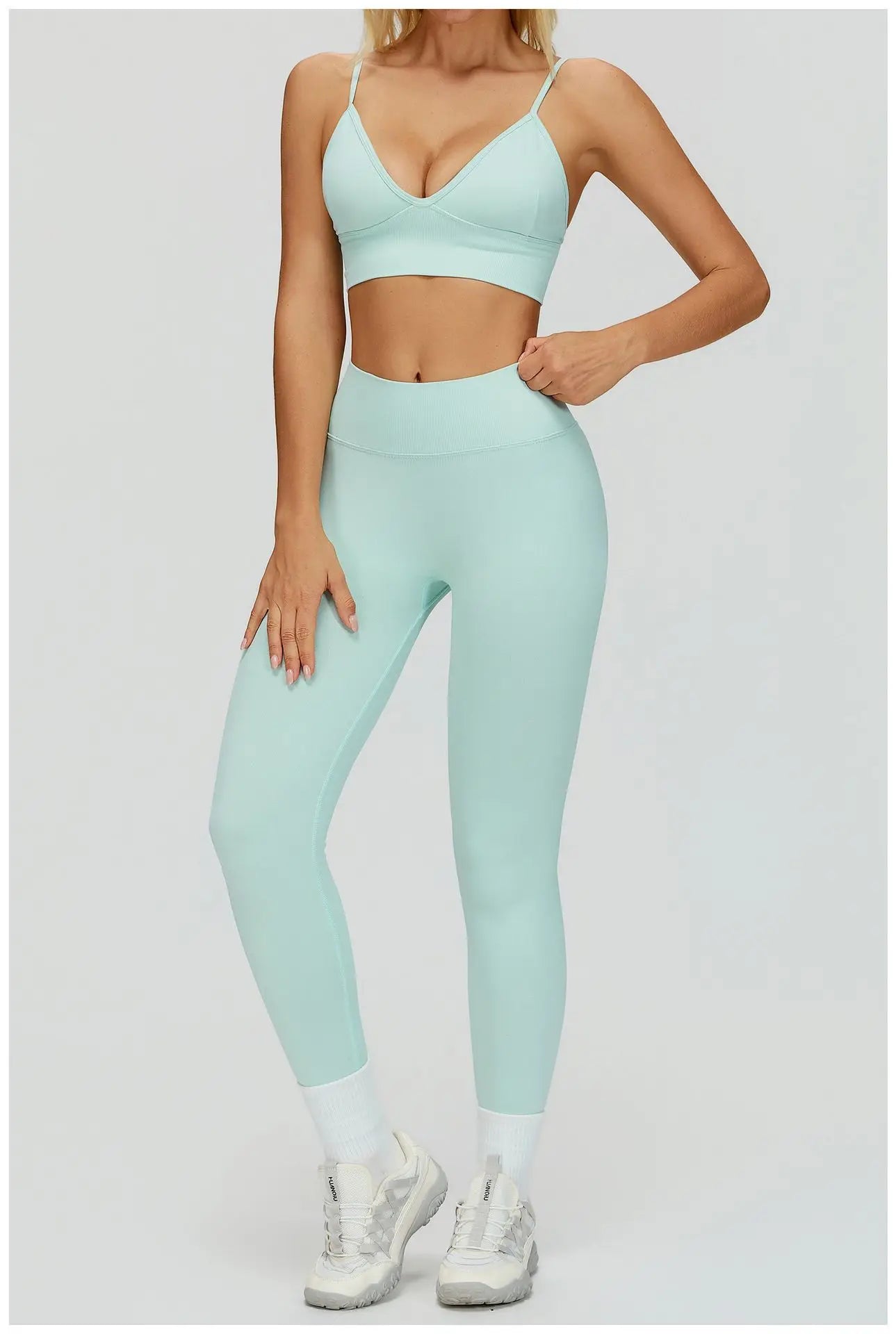 SWELTERING 2/3PCS Seamless Sportswear Fitness Sleeve Sports Suits