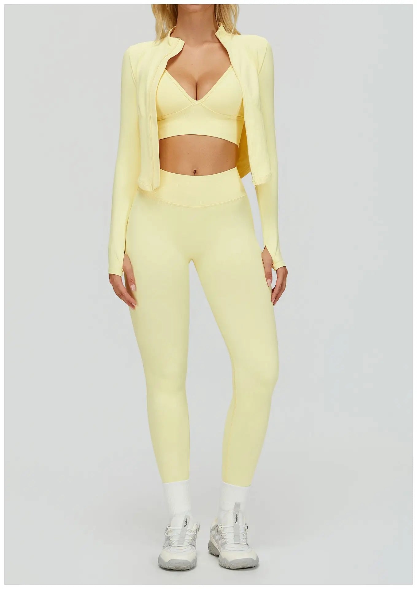 SWELTERING 2/3PCS Seamless Sportswear Fitness Sleeve Sports Suits