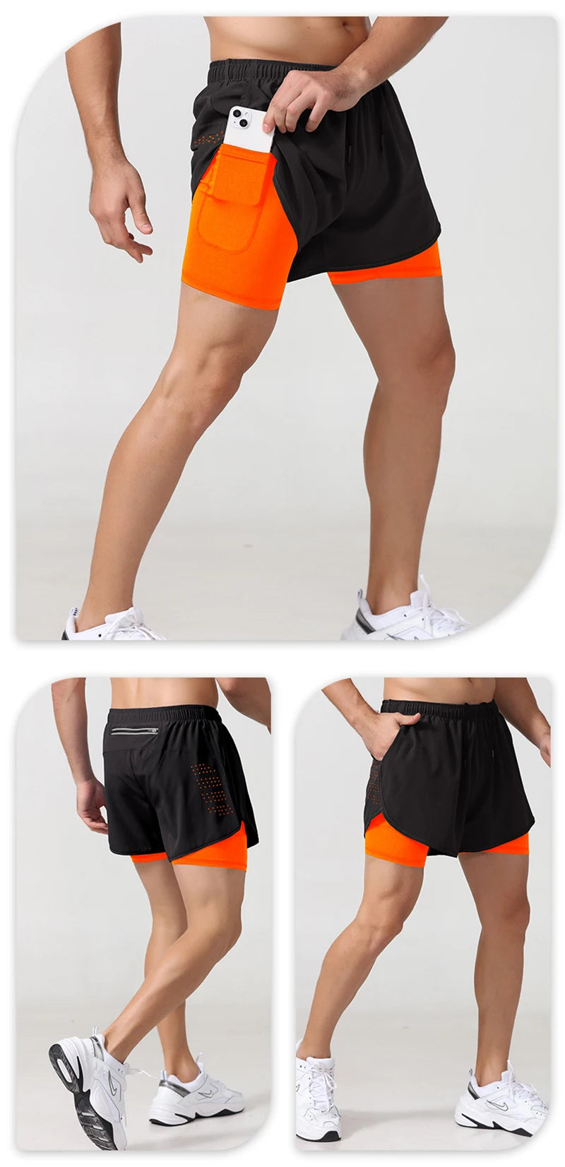 Padel Tennis Double Layer Shorts