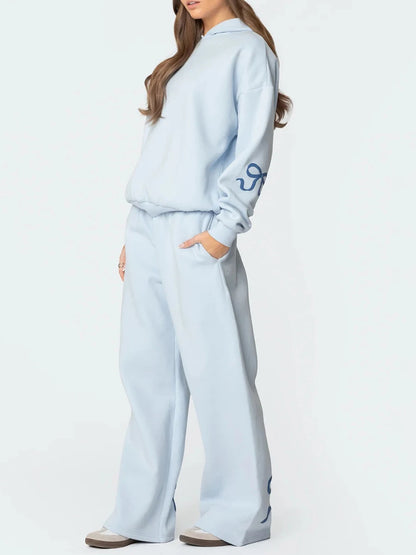 Padel Tennis Bow Print Sweat Set