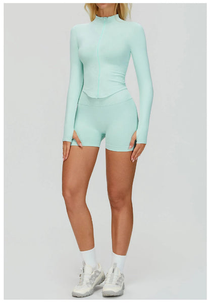 SWELTERING 2/3PCS Seamless Sportswear Fitness Sleeve Sports Suits