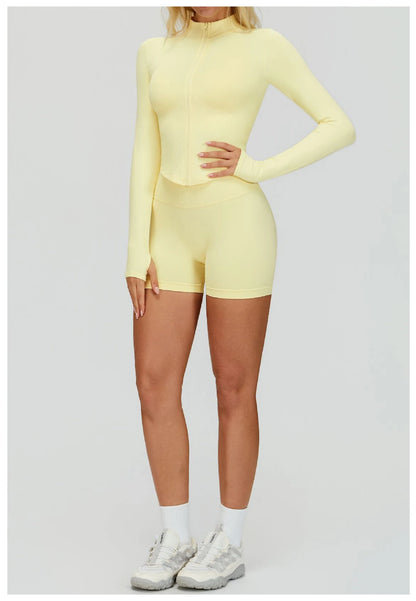 SWELTERING 2/3PCS Seamless Sportswear Fitness Sleeve Sports Suits