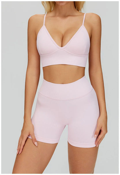 SWELTERING 2/3PCS Seamless Sportswear Fitness Sleeve Sports Suits