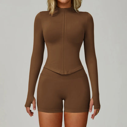 SWELTERING 2/3PCS Seamless Sportswear Fitness Sleeve Sports Suits