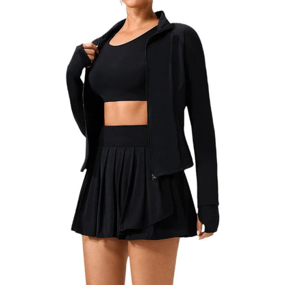 UV Resistant Sunscreen Jacket Quick Drying Slim Fit Ice Silk Cool Sports 3pcs Set