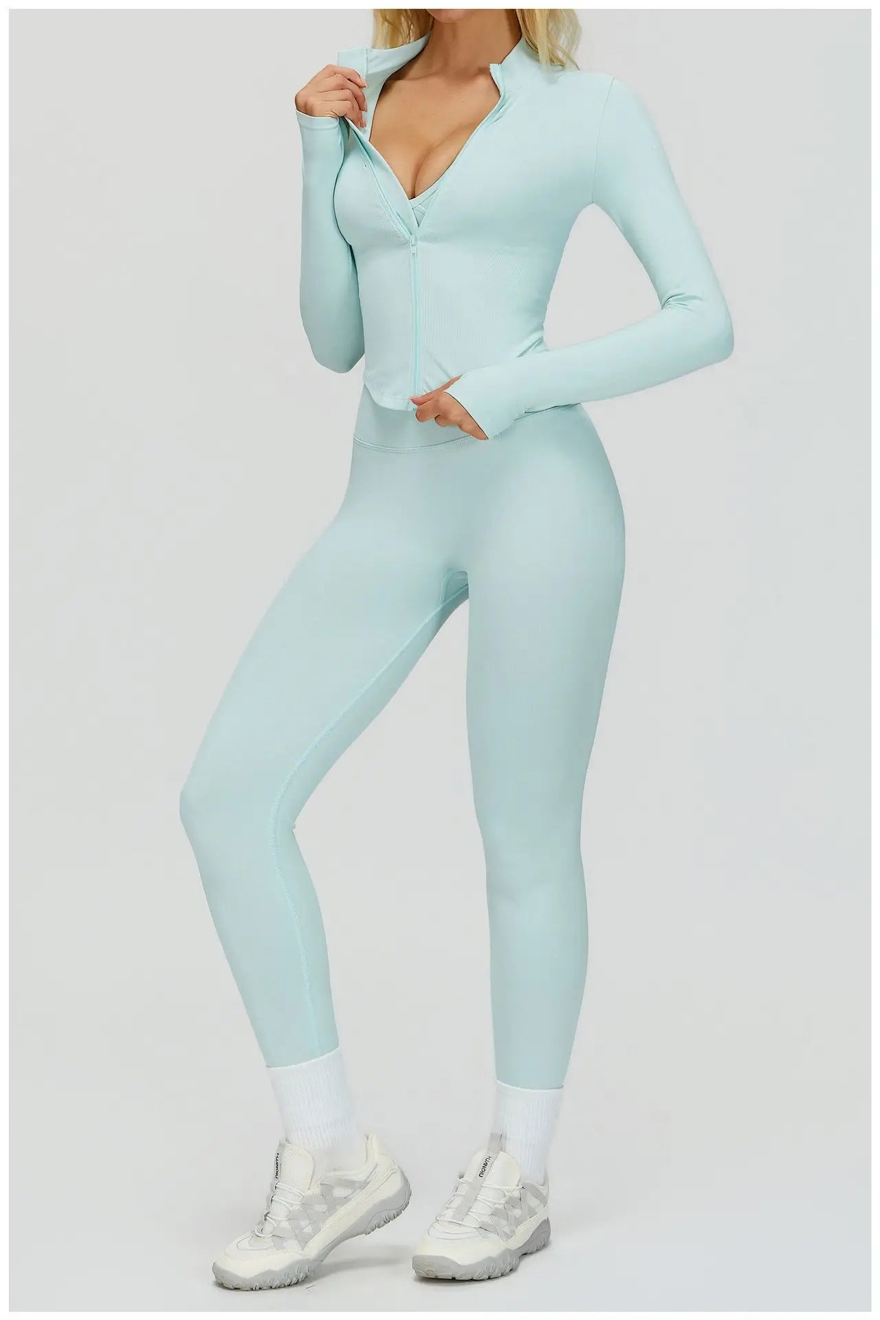 SWELTERING 2/3PCS Seamless Sportswear Fitness Sleeve Sports Suits