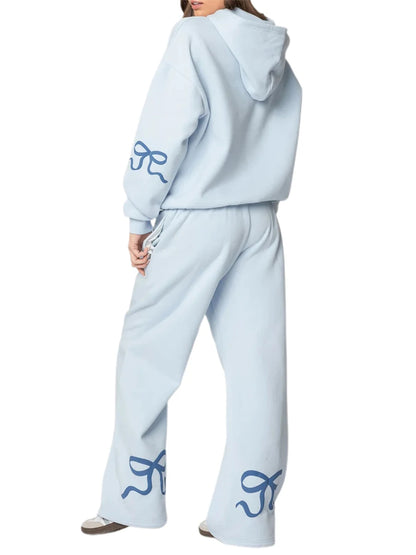 Padel Tennis Bow Print Sweat Set