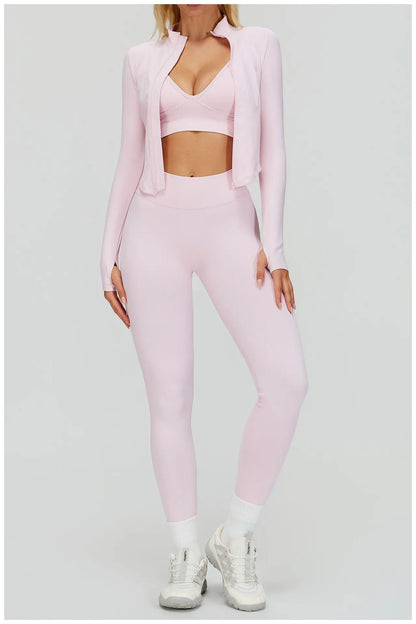 SWELTERING 2/3PCS Seamless Sportswear Fitness Sleeve Sports Suits