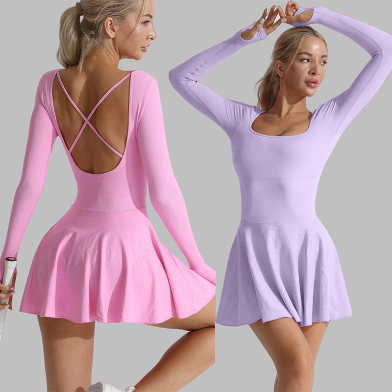 Padel Tennis Long Sleeve Dress
