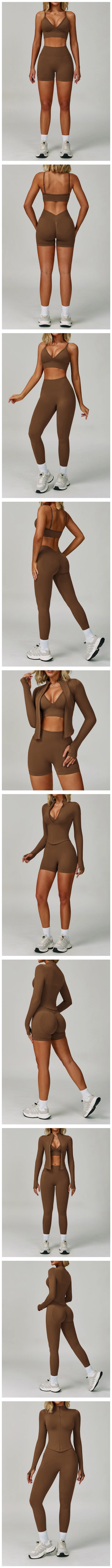 SWELTERING 2/3PCS Seamless Sportswear Fitness Sleeve Sports Suits